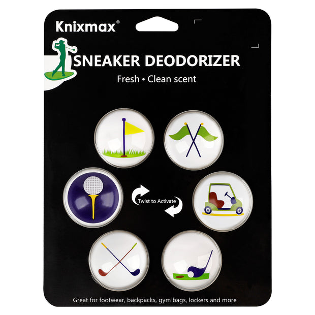 Knixmax Sneaker Deodorizer Balls Odor Eater for Shoes Gym Bag Locker Car Air Freshener Golf Balls 6 Packs