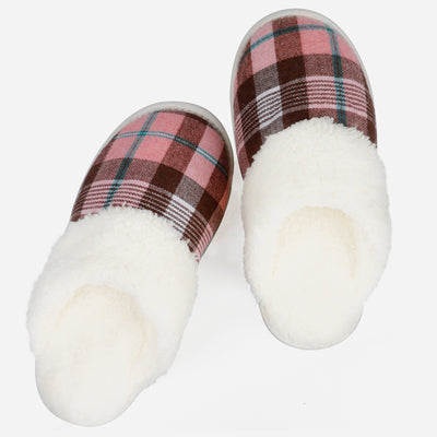 riemot Women's Furry Warm Slippers (Pink)