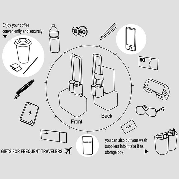 Luggage Travel Cup Holder - GDCA253 - Brilliant Promotional Products