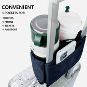 riemot Luggage Travel Cup Caddy Perfect Gifts for Frequent Travelers(Navy)