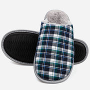 riemot Men's Furry Warm Slippers (Blue)