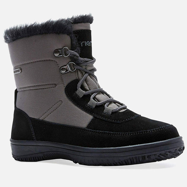 Women Snow Boots Black Grey