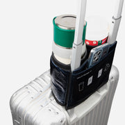 riemot Luggage Travel Cup Holder Perfect Gifts for Frequent Travelers(Glitter Navy)