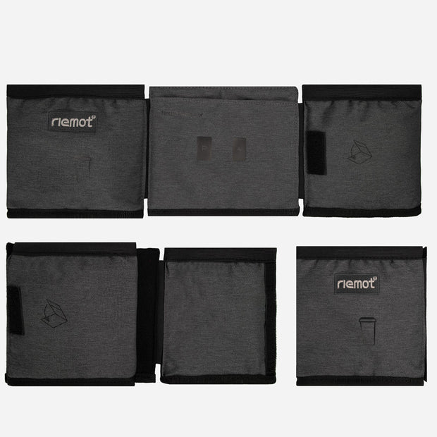 riemot Luggage Travel Cup Holder Perfect Gifts for Frequent Travelers(Grey)-Upgraded embroidered LOGO