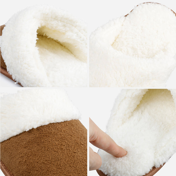 riemot Women's Furry Warm Slippers (Brown)