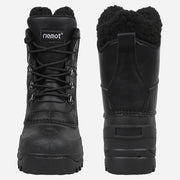riemot Women's Snow Boots Black Waterproof & Slip-resistant Winter Boots