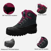 riemot Women's Winter Boots Purple Snow Boots(Upgraded Version)