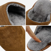 riemot Men's Furry Warm Slippers (Brown)