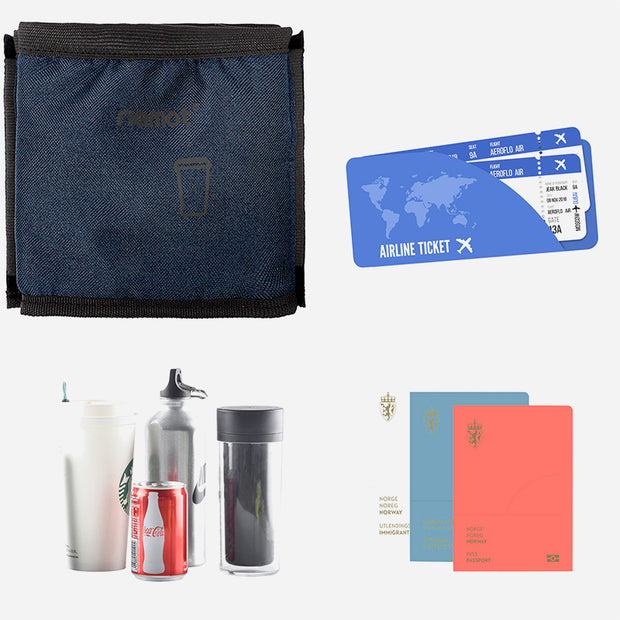 riemot Luggage Travel Cup Caddy Perfect Gifts for Frequent Travelers(Navy)
