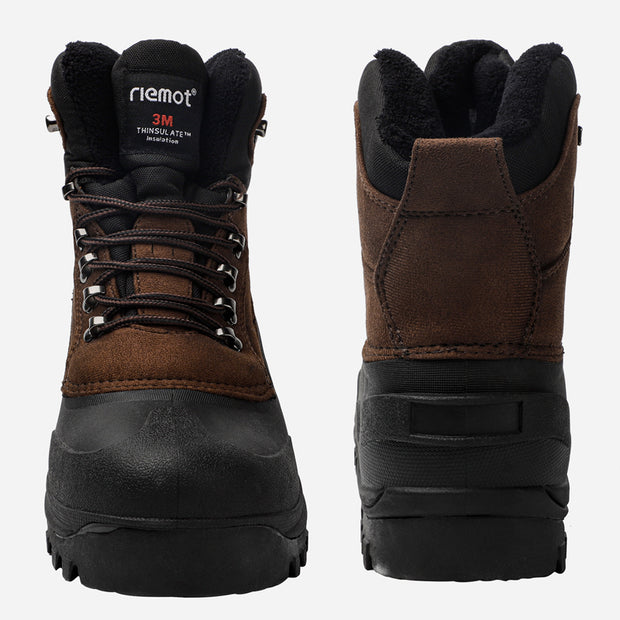 riemot Men's Winter Boots Brown Snow Boots(Upgraded Version)