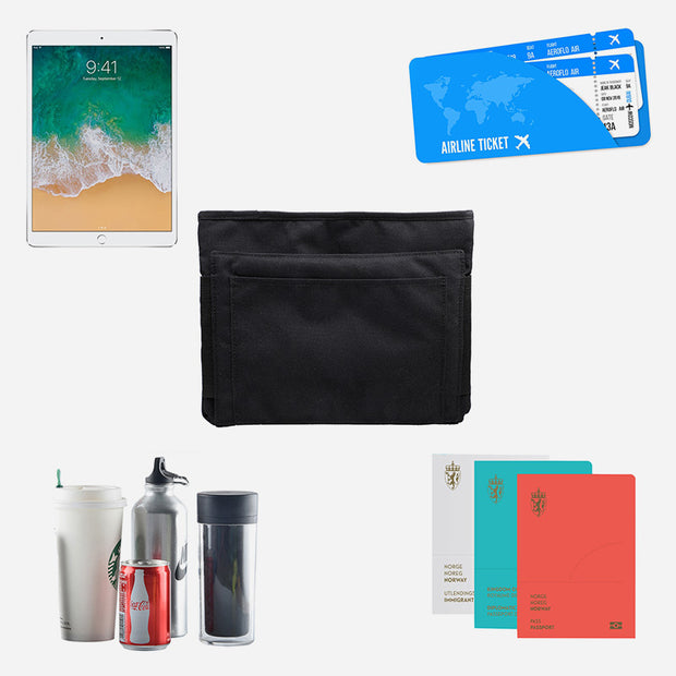 riemot Luggage Travel Cup iPad Tablet Caddy - Gifts for Flight Attendants Travelers Accessories Black
