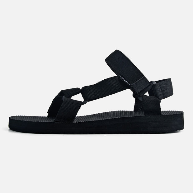 riemot Black Ladies Casual Summer Sandals