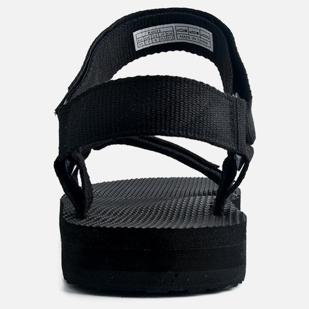 riemot Walking Sandals for Men Black Casual Summer Shoes