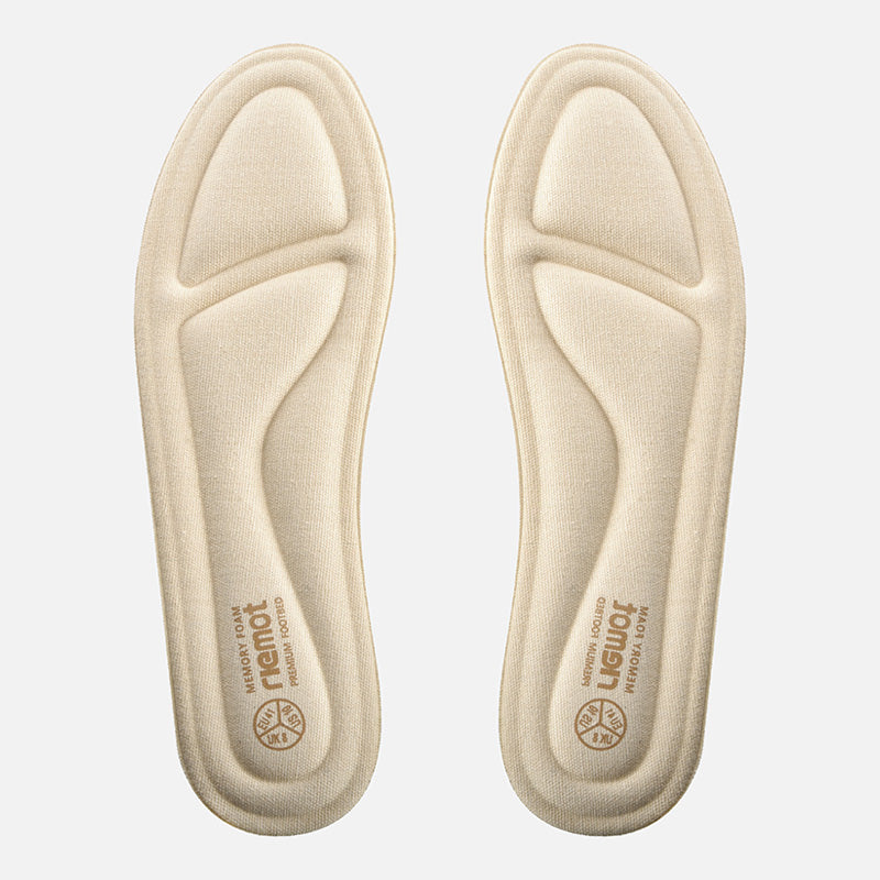 riemot Women's Memory Foam Insoles Beige Innersoles for Shoes Boots ...