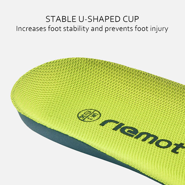 Riemot Kids Orthotic Green Full Length Inner Soles with Arch Support